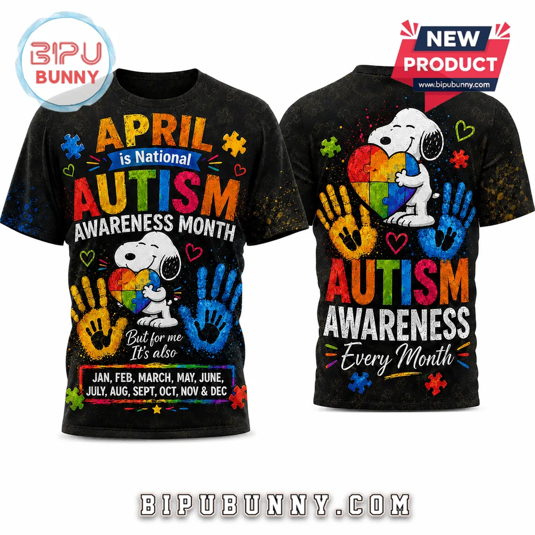 Snoopy Autism Awareness Month Limited Edition Shirt Snoopy Autism Awareness Month Limited Edition Shirt