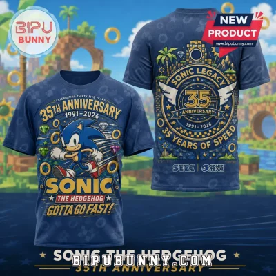 Sonic the Hedgehog 35th Anniversary 1991-2026 Legacy T-Shirt
