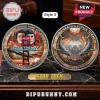 Star Trek IV 40th anniversary commemorative silver-style coin with whale and cast graphics on a marble display stand!
