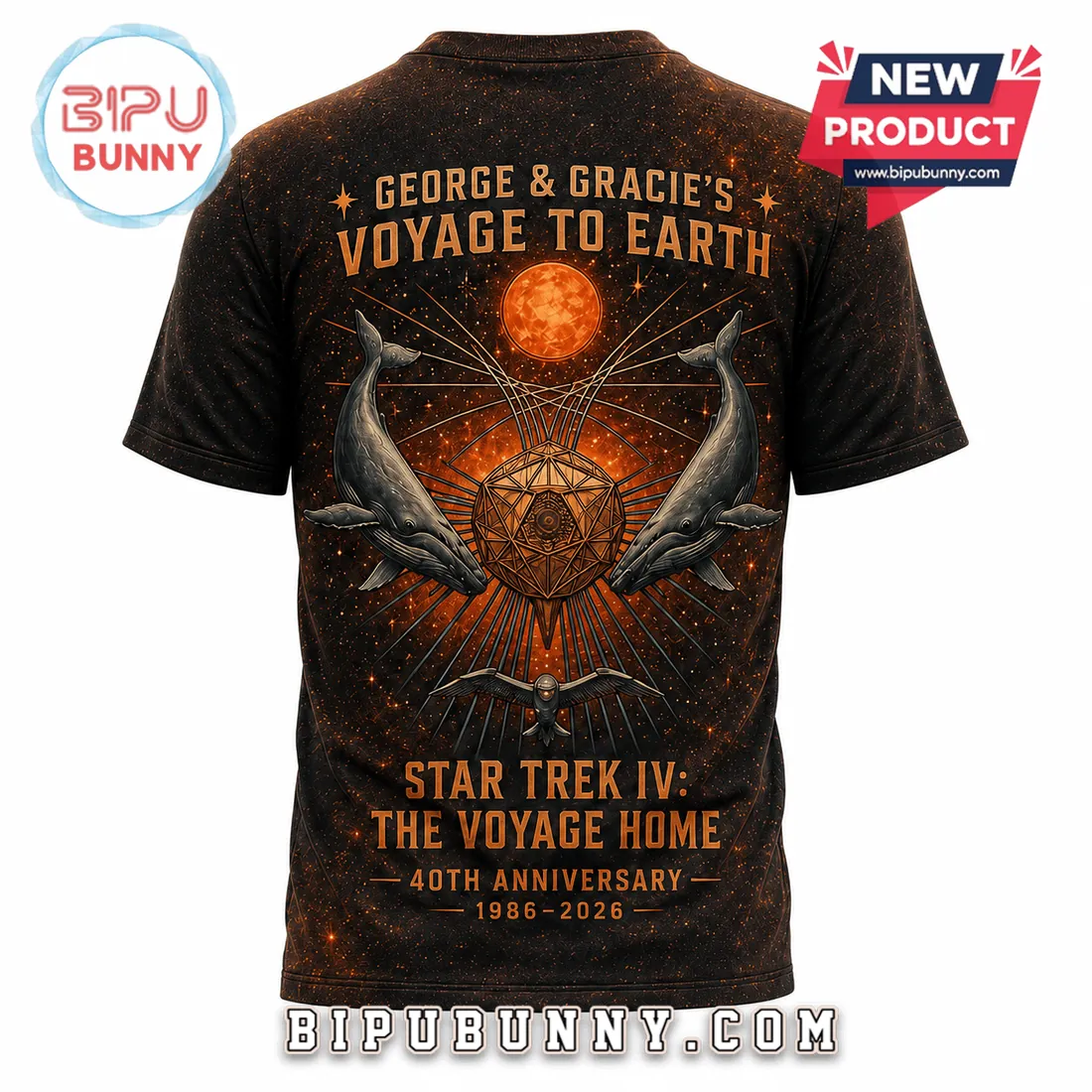 Star Trek IV The Voyage Home 40th Anniversary T-Shirt Star Trek IV The Voyage Home 40th Anniversary T-Shirt