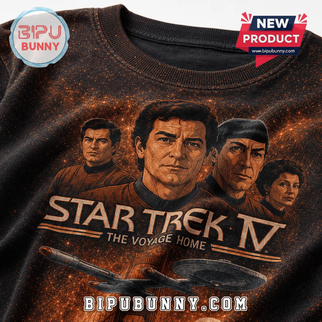 Star Trek IV The Voyage Home 40th Anniversary T-Shirt Star Trek IV The Voyage Home 40th Anniversary T-Shirt