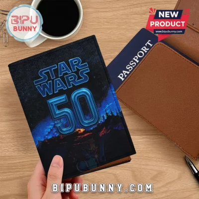 Star Wars 50th Anniversary Leather Travel Passport Cover 2026