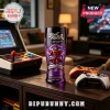 Purple Street Fighter 40th Anniversary pilsner glass with M Bison character graphic and Power Is Everything text!