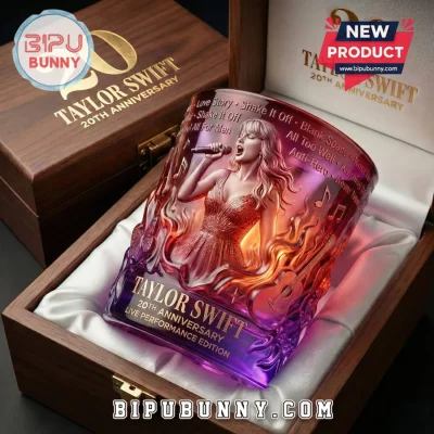 Taylor Swift 20th Anniversary Live Performance Edition Whiskey Glass