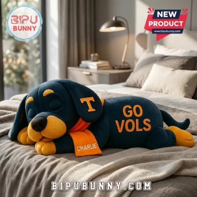Tennessee Volunteers Personalized Sleeping Dog Mascot Plush Doll