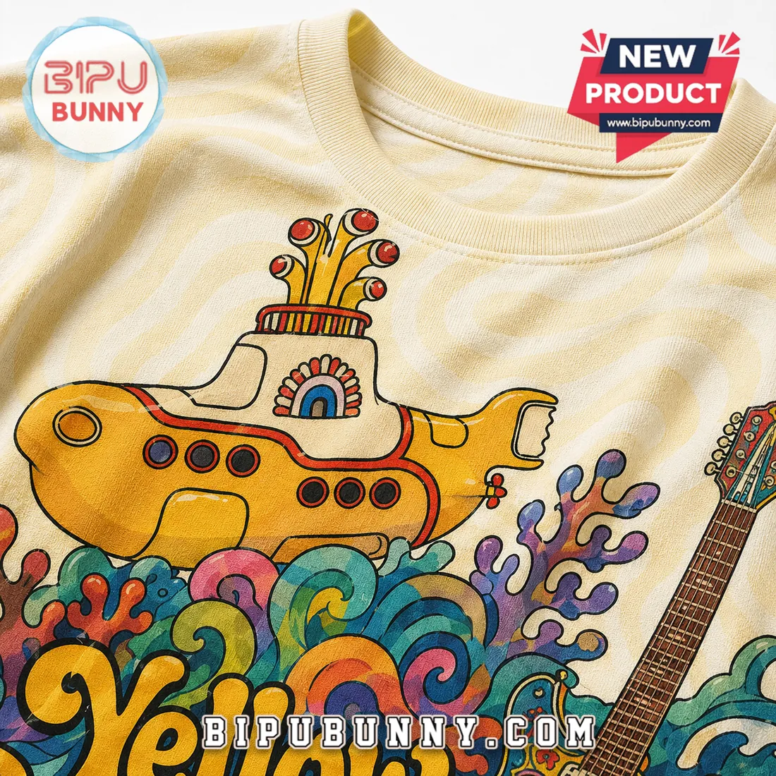 The Beatles Yellow Submarine 60th Anniversary 1966-2026 T-Shirt The Beatles Yellow Submarine 60th Anniversary 1966-2026 T-Shirt