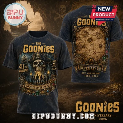 The Goonies 41st Anniversary Never Say Die 1985 2026 T-Shirt