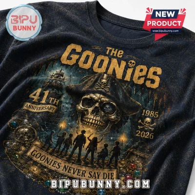 The Goonies 41st Anniversary Never Say Die 1985 2026 T-Shirt