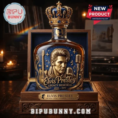The King Elvis Presley Commemorative Whiskey Bottle