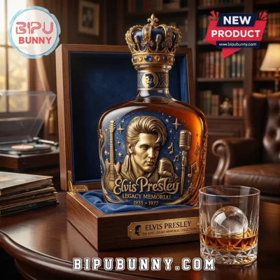 The King Elvis Presley Commemorative Whiskey Bottle