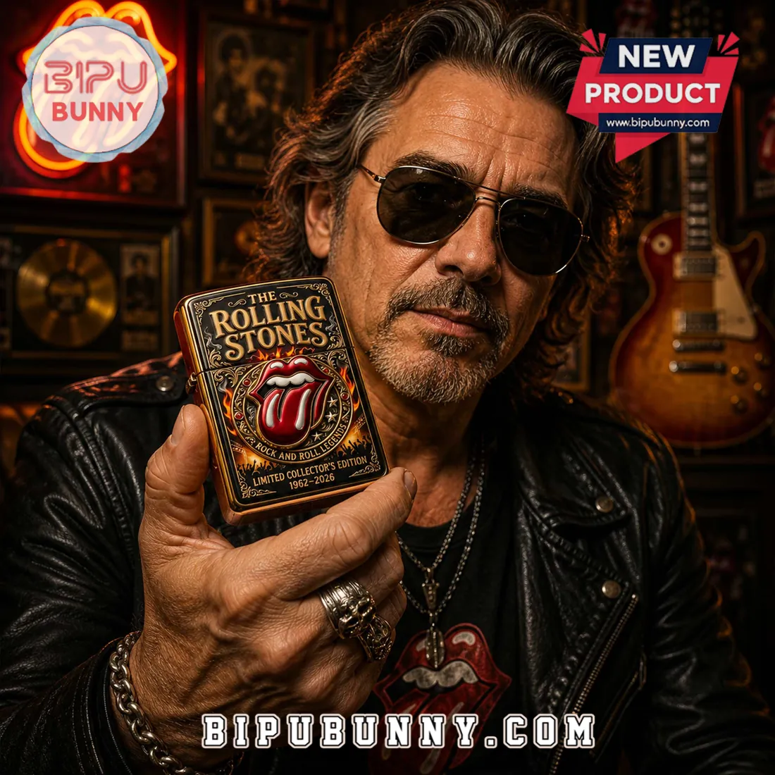 The Rolling Stones Zippo Limited Collector’s Edition Lighter Case The Rolling Stones Zippo Limited Collector’s Edition Lighter Case