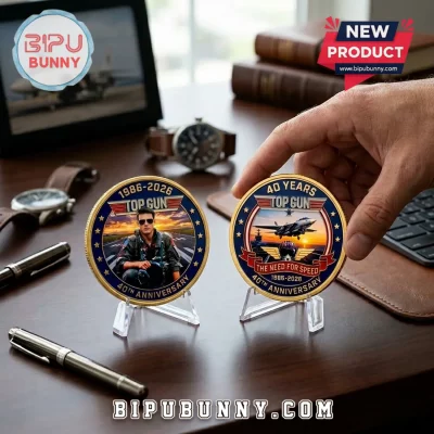 Top Gun The Need for Speed F-14 Tomcat 40th Anniversary Collectible Coin