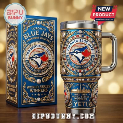 Toronto Blue Jays 1992 1993 World Series Champions YETI Stanley Tumbler 40oz