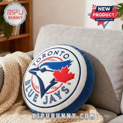 Toronto Blue Jays Logo Round Decorative Plush Pillow