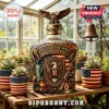 Decorative glass liquor decanter with patriotic USA 250th anniversary eagle statue emblem and US flag motifs!