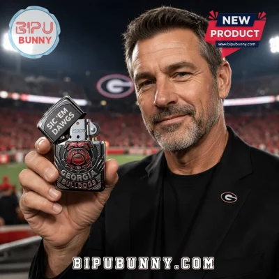 University of Georgia Bulldogs Chrome Zippo Lighter Case