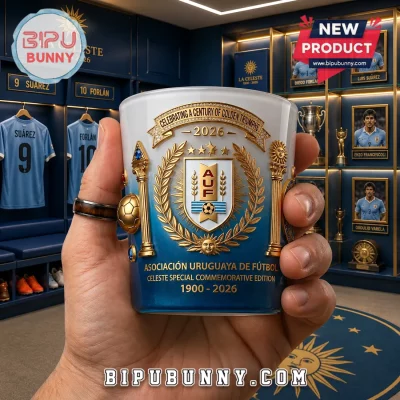 Uruguay AUF La Celeste 126th Anniversary 1900-2026 Whiskey Glass