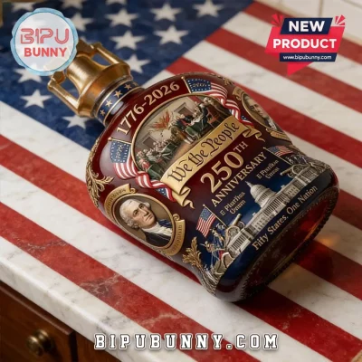US 250th Anniversary Liberty Bell Commemorative Whiskey Bottle