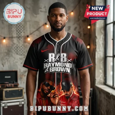 Usher Chris Brown R&B Tour 2026 Limited Edition Baseball Jersey