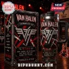 Van Halen 5150 tumbler and gift box with red black and white striped pattern and band logo text!