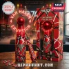 Red black white Van Halen POV LED fan displays VAN HALEN ERUPTION! Features VH logo, guitar pattern, and matching picks!