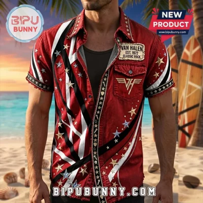 Van Halen EST 1972 Classic Rock Hawaiian Shirt