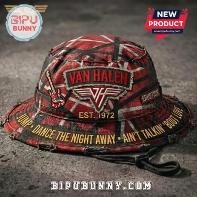 Van Halen Iconic Frankenstrat Rock & Roll Bucket Hat