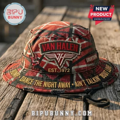 Van Halen Iconic Frankenstrat Rock & Roll Bucket Hat