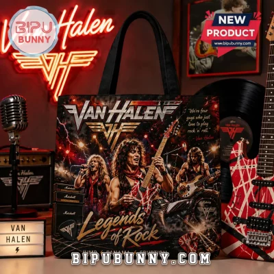 Van Halen Legends of Rock Band Concert Tour Music Album Tote Bag