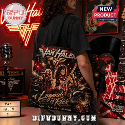 Van Halen Legends of Rock Band Concert Tour Music Album Tote Bag