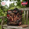 Black Van Halen Legends of Rock tote bag, retro concert graphic, red and gold text, featuring three musicians on stage!