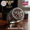 Silver ring with red, black, white Van Halen logo, 'VH' mark, 'VAN HALEN', '1972' text! Features red electric guitar design!