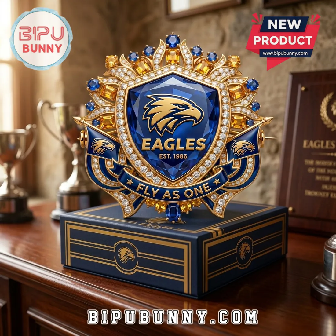 West Coast Eagles Fly As One Limited Edition Brooch Pin West Coast Eagles Fly As One Limited Edition Brooch Pin