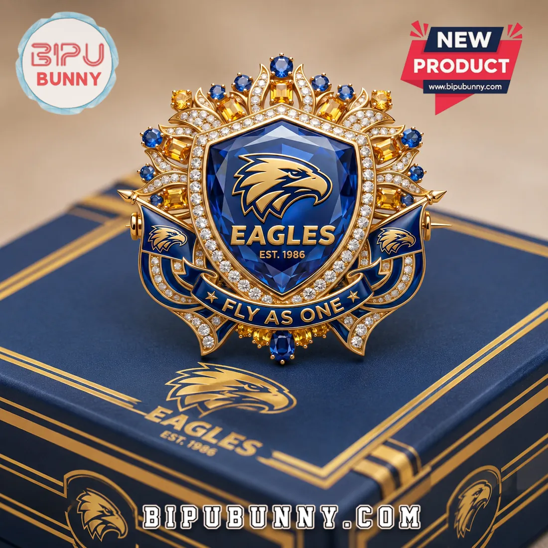 West Coast Eagles Fly As One Limited Edition Brooch Pin West Coast Eagles Fly As One Limited Edition Brooch Pin
