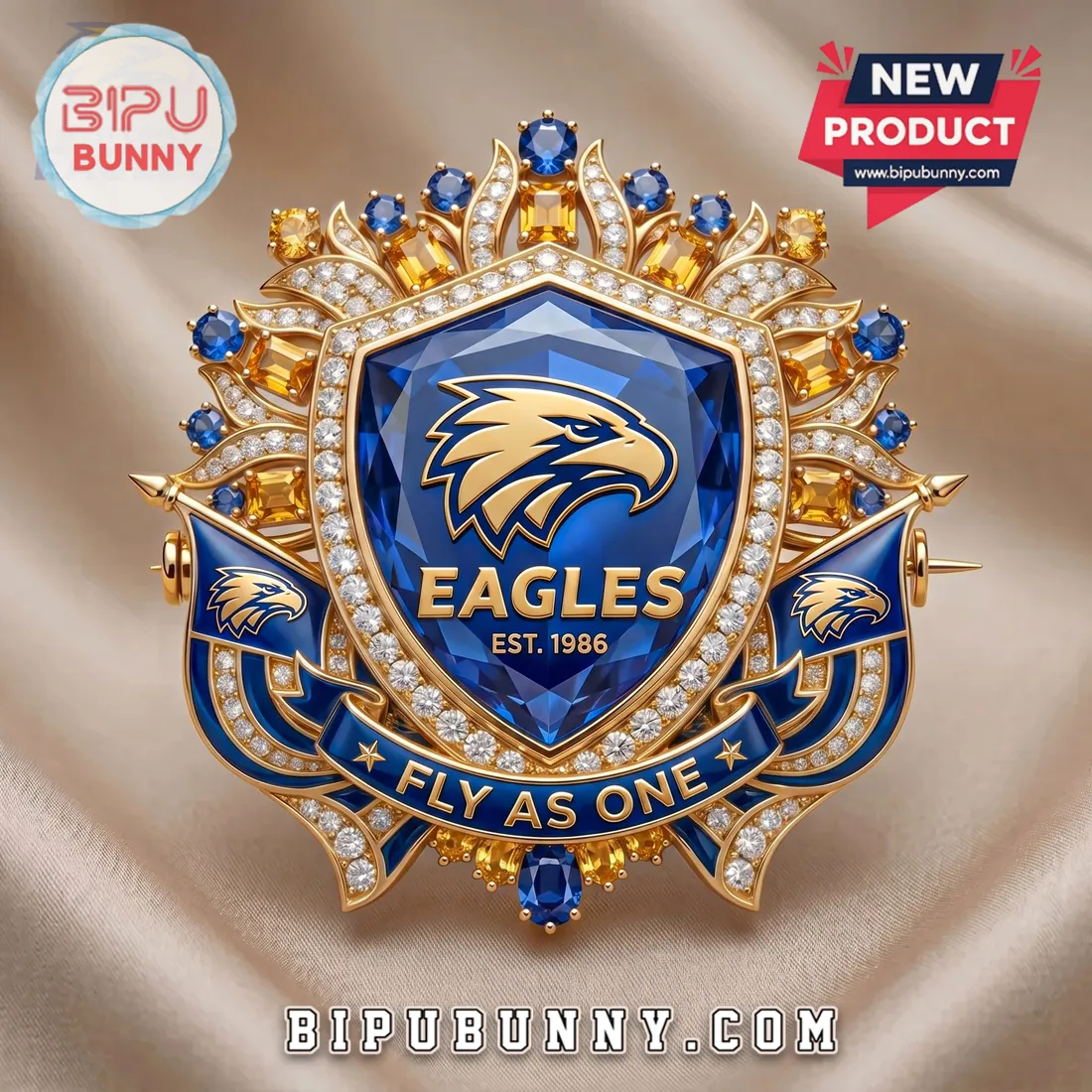 West Coast Eagles Fly As One Limited Edition Brooch Pin West Coast Eagles Fly As One Limited Edition Brooch Pin