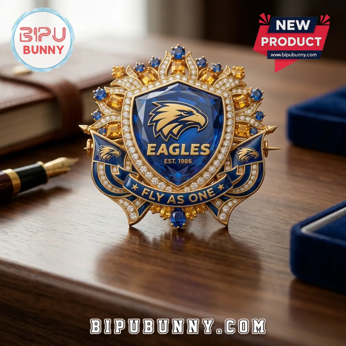 West Coast Eagles Fly As One Limited Edition Brooch Pin West Coast Eagles Fly As One Limited Edition Brooch Pin
