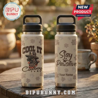 Western Cowboy Dog Insulated Stainless Steel Travel Tumbler