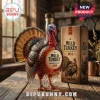 Amber liquid in a turkey-shaped glass bottle, 