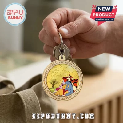 Winnie the Pooh 100 Years of Friendship 1926-2026 Commemorative Keychain