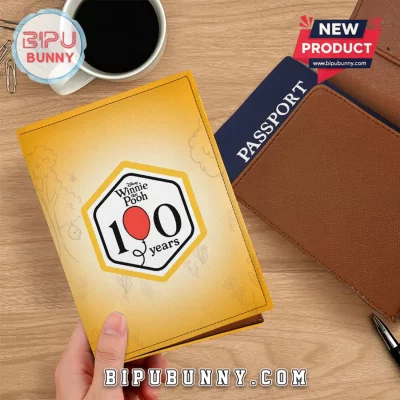 Winnie-the-Pooh 100th Anniversary Disney Leather Passport Cover