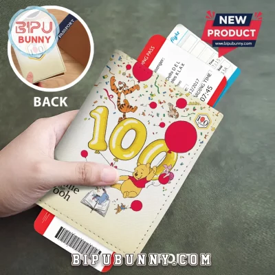 Winnie-the-Pooh 100th Anniversary Leather Passport Cover