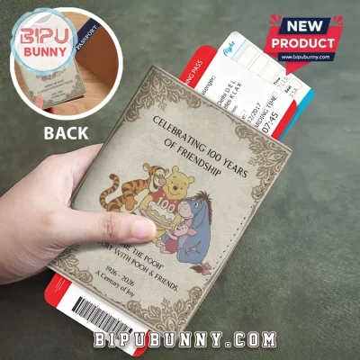 Winnie-the-Pooh 100th Anniversary Leather Passport Cover 2026