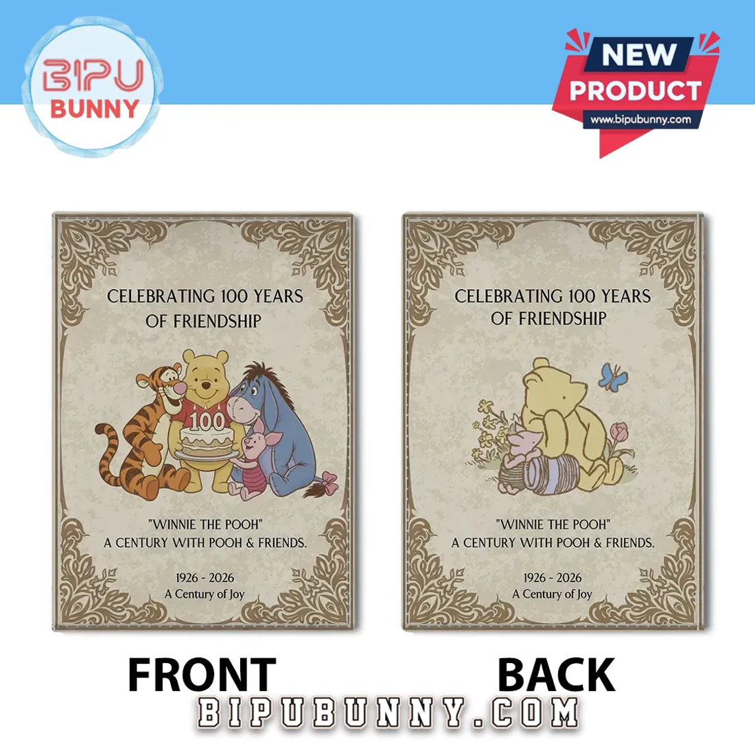 Winnie-the-Pooh 100th Anniversary Leather Passport Cover 2026 Winnie-the-Pooh 100th Anniversary Leather Passport Cover 2026
