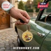 Gold Winnie the Pooh keychain, 100 Years of Friendship, Celebrating a Century 1926-2026 Disney cartoon style!