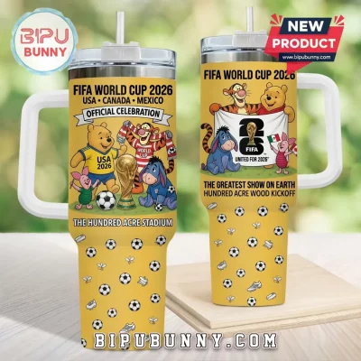 Winnie The Pooh FIFA World Cup 2026 Tumbler