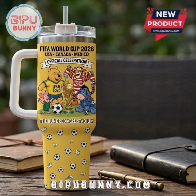 Winnie The Pooh FIFA World Cup 2026 Tumbler