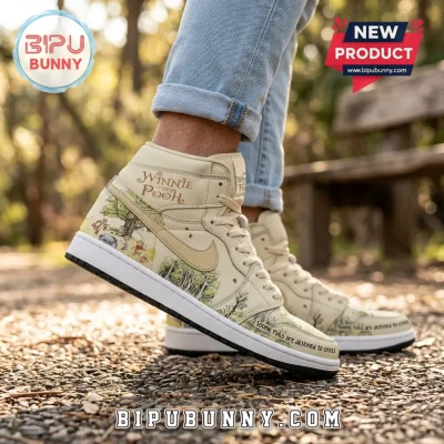 Winnie-the-Pooh Limited Edition AJ1 High-Top Sneakers