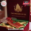 Red gold retro Wizard of Oz portable fan, book-style, in a velvet box with 