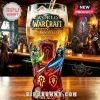 World of Warcraft 12th Anniversary beer glass with Horde and Alliance logos and fantasy tavern background!