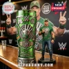 Green John Cena WWE beer stein with metallic details, U Can't See Me hand, and 16-time world champion text.!